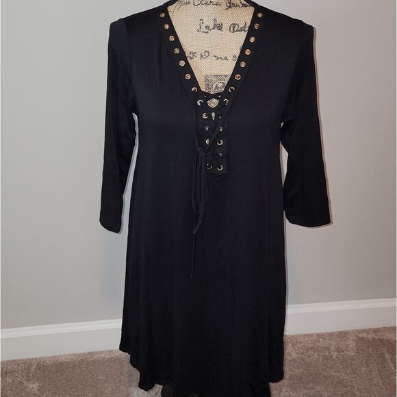 NWOT Espresso black nautical dress - Picture 1 of 3